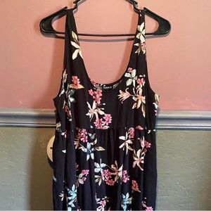 Torrid Orchid Garden Mini Challis Tiered Tank Dress